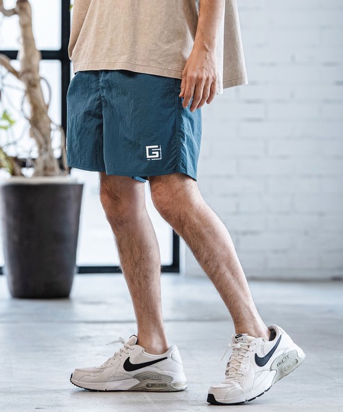 CAMBIO(カンビオ)の「mp14518- Nylon Taffeta Letter Print Short Pants ショートパンツ(AI-261-001)(その他パンツ・メンズ・ブラック/グレー/ブルー/ブラウン系その他/コーラル・S/M/L)」の16枚目の写真