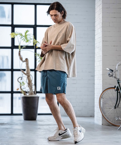 CAMBIO(カンビオ)の「mp14518- Nylon Taffeta Letter Print Short Pants ショートパンツ(AI-261-001)(その他パンツ・メンズ・ブラック/グレー/ブルー/ブラウン系その他/コーラル・S/M/L)」の19枚目の写真