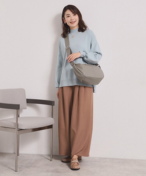 ITS'DEMO（イッツデモ）の「パール調チャーム付きショルダー（ショルダーバッグ・レディース・ブラック/ナチュラル/ライトベージュ・00）」の7枚目の写真