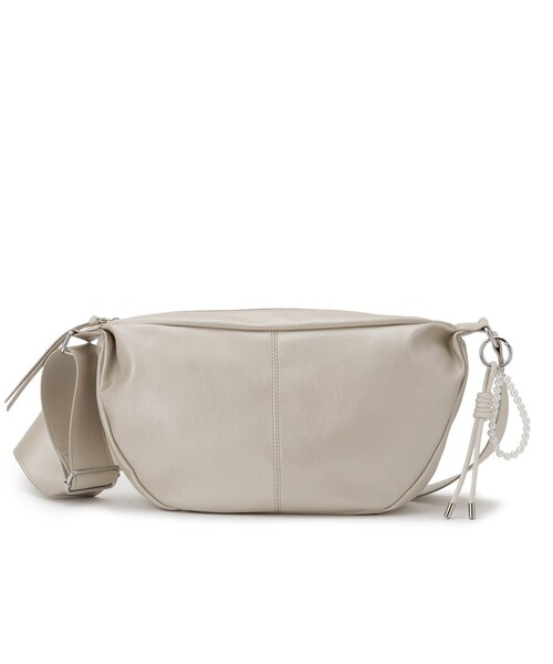 ITS'DEMO（イッツデモ）の「パール調チャーム付きショルダー（ショルダーバッグ・レディース・ブラック/ナチュラル/ライトベージュ・00）」の14枚目の写真