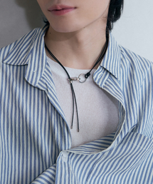 OURDAYZ（アワーデイズ）の「ダブルラウンドレザーネックレス [ブラック]（ネックレス）」