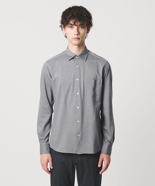 UNITED ARROWS(ユナイテッドアローズ)の「タイプライター セミワイドカラー シャツ COMFORT EASY-MODEL 抗菌防臭(シャツ/ブラウス・メンズ・ホワイト/グレー系・M/XL/L/S)」の5枚目の写真