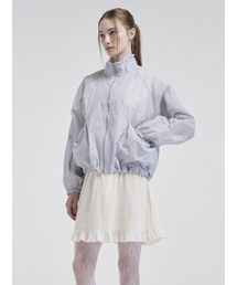 Volume Pocket Wind Jumper, Greyish Blue