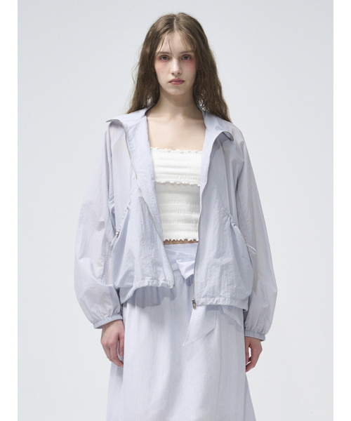 ETMON（エトモン）の「Volume Pocket Wind Jumper, Greyish Blue（ナイロンジャケット・レディース・その他・FREE）」の5枚目の写真
