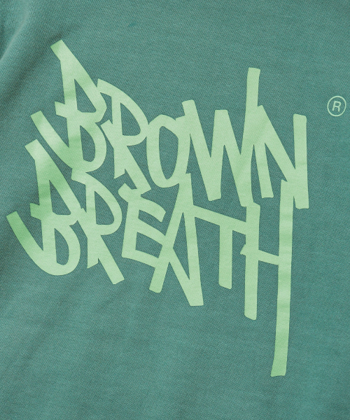 BROWNBREATH(ブラウンブレス)の「PIGMENT TAG HOODIE - BLUE GREEN(パーカー・レディース・その他・S/M/L/XL)」の4枚目の写真