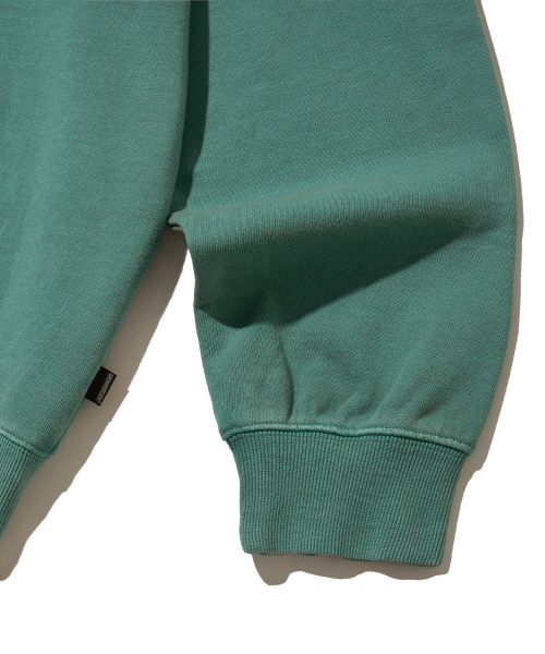 BROWNBREATH(ブラウンブレス)の「PIGMENT TAG HOODIE - BLUE GREEN(パーカー・レディース・その他・S/M/L/XL)」の6枚目の写真