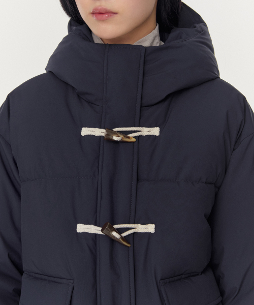 セール】ウィメンズフード付きダッフルショートパディングパーカー