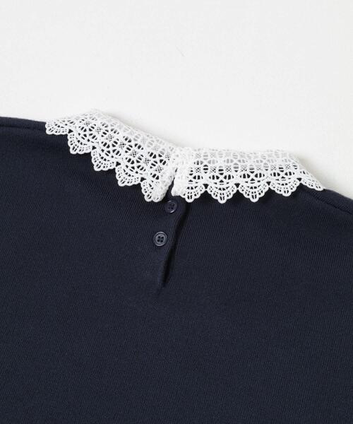 ITEMS URBANRESEARCH（アイテムズ アーバンリサーチ）の「衿レーススウェットライクニット（ニット/セーター・レディース・グレー/アイボリー/ネイビー・FREE）」の17枚目の写真