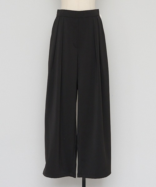 Bonjour Sagan（ボンジュールサガン）の「とろみイージータックワイドパンツ（その他パンツ・レディース・ブラック/ブラウン系その他/ベージュ・FREE）」の11枚目の写真