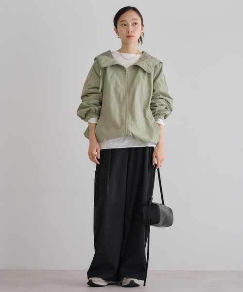 Bonjour Sagan（ボンジュールサガン）の「とろみイージータックワイドパンツ（その他パンツ・レディース・ブラック/ブラウン系その他/ベージュ・FREE）」の4枚目の写真