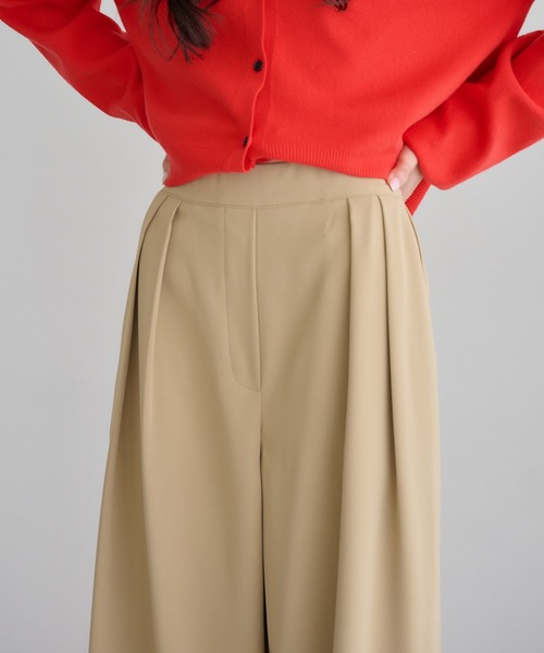 Bonjour Sagan（ボンジュールサガン）の「とろみイージータックワイドパンツ（その他パンツ・レディース・ブラック/ブラウン系その他/ベージュ・FREE）」の19枚目の写真