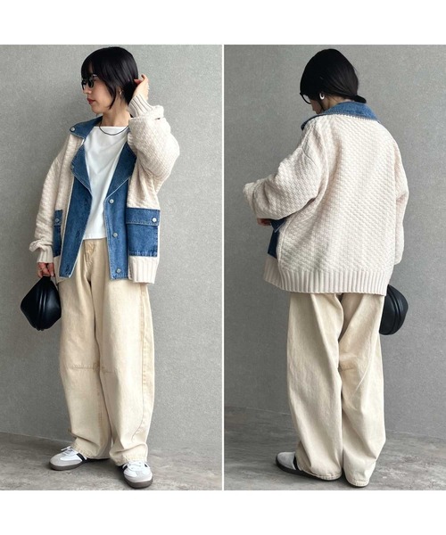 zena(ジェナ)の「バレルレッグカラーデニムパンツ(デニムパンツ・レディース・イエロー/ピンク・S/L/M)」の11枚目の写真