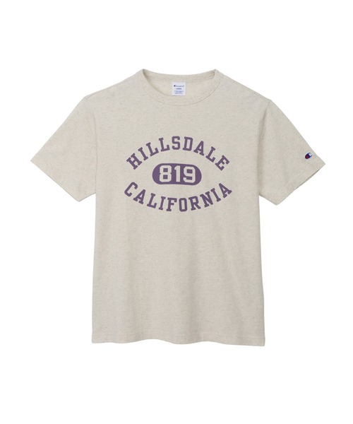 Champion(チャンピオン)の「【Champion/チャンピオン】メンズ ベーシック ショートスリーブTシャツ(Tシャツ/カットソー・メンズ・ホワイト×レッド/ホワイト×ブルー/ブラック系その他/オートミール/ダークブルー/グレー・X-LARGE/LARGE/MEDIUM/SMALL)」の5枚目の写真