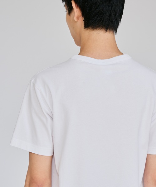 Champion(チャンピオン)の「【Champion/チャンピオン】メンズ ベーシック ショートスリーブTシャツ(Tシャツ/カットソー・メンズ・ホワイト×レッド/ホワイト×ブルー/ブラック系その他/オートミール/ダークブルー/グレー・X-LARGE/LARGE/MEDIUM/SMALL)」の9枚目の写真