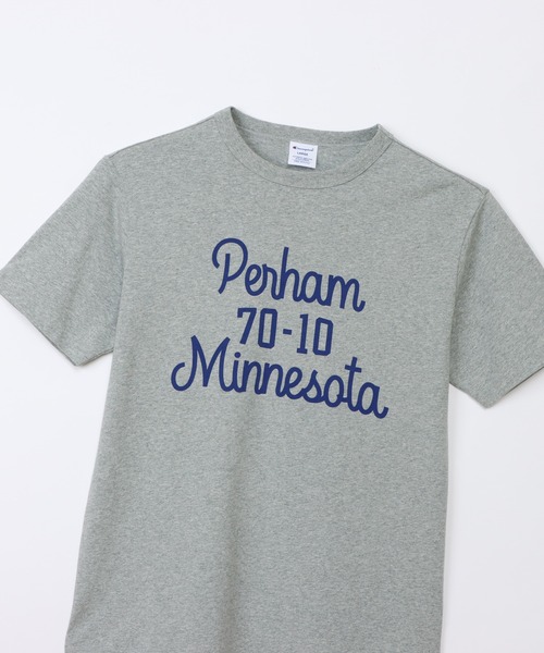 Champion(チャンピオン)の「【Champion/チャンピオン】メンズ ベーシック ショートスリーブTシャツ(Tシャツ/カットソー・メンズ・ホワイト×レッド/ホワイト×ブルー/ブラック系その他/オートミール/ダークブルー/グレー・X-LARGE/LARGE/MEDIUM/SMALL)」の19枚目の写真