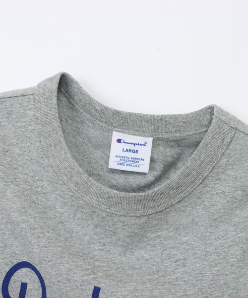 Champion(チャンピオン)の「【Champion/チャンピオン】メンズ ベーシック ショートスリーブTシャツ(Tシャツ/カットソー・メンズ・ホワイト×レッド/ホワイト×ブルー/ブラック系その他/オートミール/ダークブルー/グレー・X-LARGE/LARGE/MEDIUM/SMALL)」の20枚目の写真