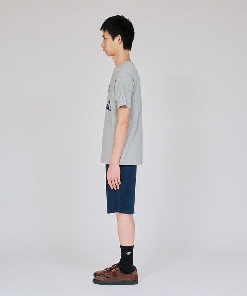 Champion(チャンピオン)の「【Champion/チャンピオン】メンズ ベーシック ショートスリーブTシャツ(Tシャツ/カットソー・メンズ・ホワイト×レッド/ホワイト×ブルー/ブラック系その他/オートミール/ダークブルー/グレー・X-LARGE/LARGE/MEDIUM/SMALL)」の13枚目の写真