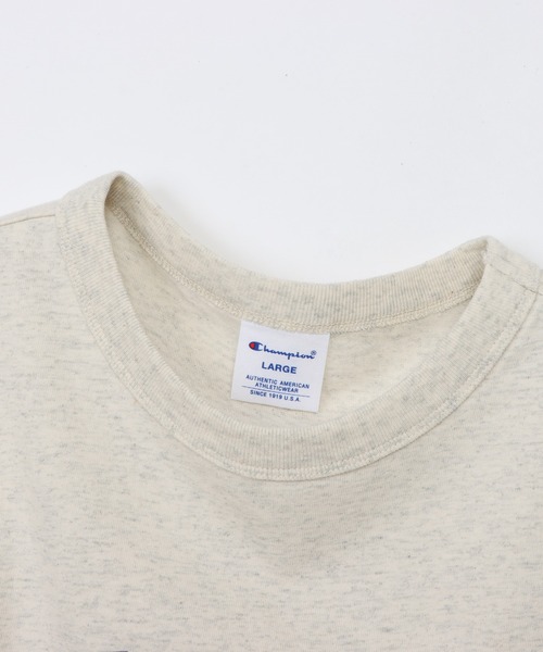 Champion(チャンピオン)の「【Champion/チャンピオン】メンズ ベーシック ショートスリーブTシャツ(Tシャツ/カットソー・メンズ・ホワイト×レッド/ホワイト×ブルー/ブラック系その他/オートミール/ダークブルー/グレー・X-LARGE/LARGE/MEDIUM/SMALL)」の17枚目の写真