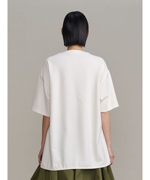 UN3D.(アンスリード)の「ART DOCKING T-SH / アートドッキングTシャツ(Tシャツ/カットソー・レディース・カーキ/ブラック/ホワイト・38/36)」の11枚目の写真