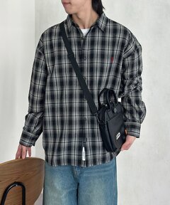 DEVEAUX(デボー) パターン バンドカラープルオーバーシャツ（シャツ