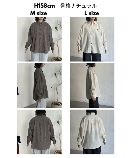 U.S. POLO ASSN.(ユーエスポロアッスン)の「【U.S. POLO ASSN.】シアサッカー長袖シャツ(シャツ/ブラウス・レディース・ブラウン/ブルー系その他/ブラック/アイボリー/ブルー・LARGE/MEDIUM)」の11枚目の写真