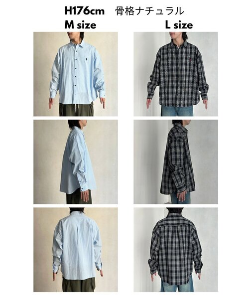 U.S. POLO ASSN.(ユーエスポロアッスン)の「【U.S. POLO ASSN.】シアサッカー長袖シャツ(シャツ/ブラウス・レディース・ブラウン/ブルー系その他/ブラック/アイボリー/ブルー・LARGE/MEDIUM)」の13枚目の写真