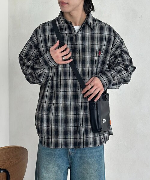 U.S. POLO ASSN.(ユーエスポロアッスン)の「【U.S. POLO ASSN.】シアサッカー長袖シャツ(シャツ/ブラウス・レディース・ブラウン/ブルー系その他/ブラック/アイボリー/ブルー・LARGE/MEDIUM)」の14枚目の写真