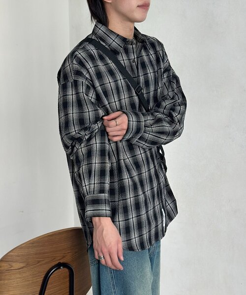 U.S. POLO ASSN.(ユーエスポロアッスン)の「【U.S. POLO ASSN.】シアサッカー長袖シャツ(シャツ/ブラウス・レディース・ブラウン/ブルー系その他/ブラック/アイボリー/ブルー・LARGE/MEDIUM)」の17枚目の写真