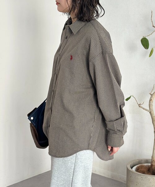 U.S. POLO ASSN.(ユーエスポロアッスン)の「【U.S. POLO ASSN.】シアサッカー長袖シャツ(シャツ/ブラウス・レディース・ブラウン/ブルー系その他/ブラック/アイボリー/ブルー・LARGE/MEDIUM)」の20枚目の写真