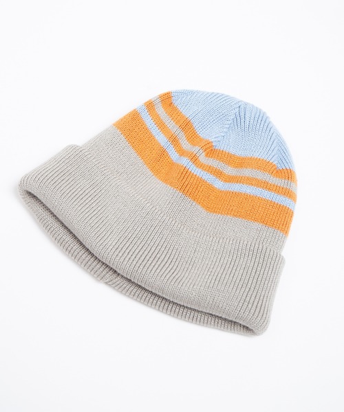 RACAL（ラカル）の「Reversible Border Short Knit Beanie / リバーシブルボーダーショートニットビーニー（ニットキャップ/ビーニー・メンズ・ベージュ/ネイビー/ブラック/オリーブ・FREE）」の10枚目の写真