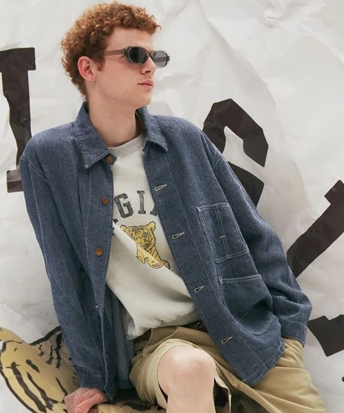 REMI RELIEF（レミレリーフ）の「REMI RELIEF/レミレリーフ NEW SP加工3飛び裏毛クルー(VIRGINIA) クルーネックスウェット 2026年春夏（スウェット・メンズ・イエロー/ヘザーグレー・M/L/XL）」の3枚目の写真