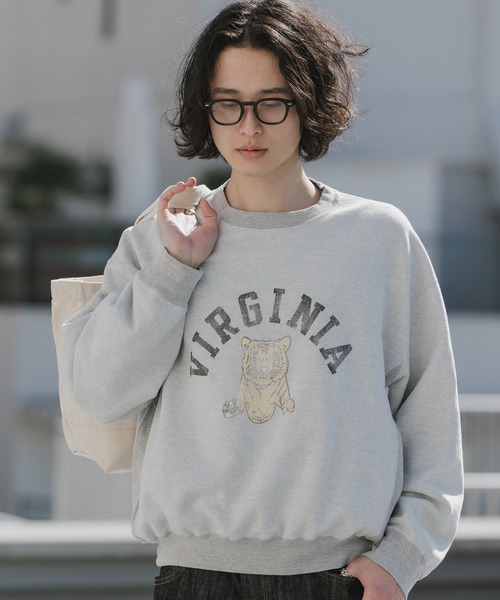 REMI RELIEF（レミレリーフ）の「REMI RELIEF/レミレリーフ NEW SP加工3飛び裏毛クルー(VIRGINIA) クルーネックスウェット 2026年春夏（スウェット・メンズ・イエロー/ヘザーグレー・M/L/XL）」の21枚目の写真