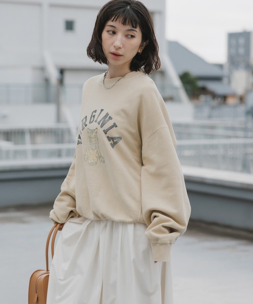 REMI RELIEF（レミレリーフ）の「REMI RELIEF/レミレリーフ NEW SP加工3飛び裏毛クルー(VIRGINIA) クルーネックスウェット 2026年春夏（スウェット・メンズ・イエロー/ヘザーグレー・M/L/XL）」の8枚目の写真