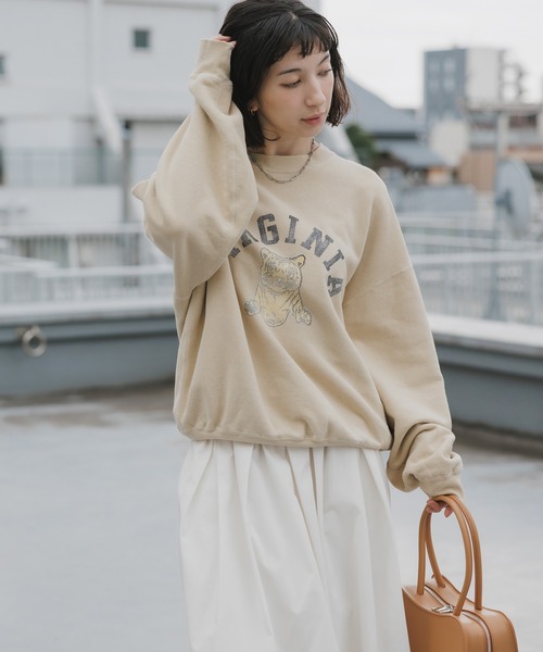 REMI RELIEF（レミレリーフ）の「REMI RELIEF/レミレリーフ NEW SP加工3飛び裏毛クルー(VIRGINIA) クルーネックスウェット 2026年春夏（スウェット・メンズ・イエロー/ヘザーグレー・M/L/XL）」の10枚目の写真