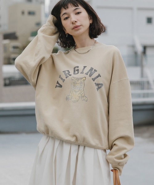 REMI RELIEF（レミレリーフ）の「REMI RELIEF/レミレリーフ NEW SP加工3飛び裏毛クルー(VIRGINIA) クルーネックスウェット 2026年春夏（スウェット・メンズ・イエロー/ヘザーグレー・M/L/XL）」の11枚目の写真