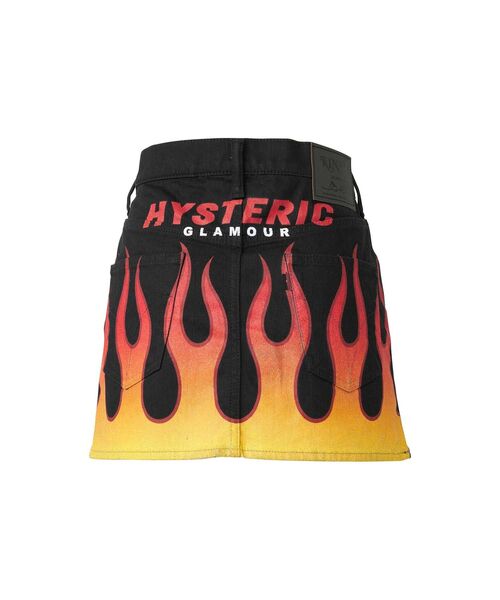HYSTERIC GLAMOUR（ヒステリックグラマー）の「FIRE HYSTERIC マイクロミニスカート（スカート・レディース・ブラック・X-SMALL/SMALL/MEDIUM）」の2枚目の写真