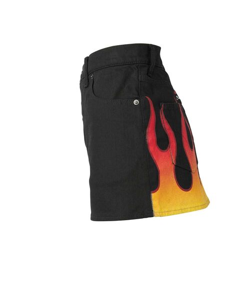 HYSTERIC GLAMOUR（ヒステリックグラマー）の「FIRE HYSTERIC マイクロミニスカート（スカート・レディース・ブラック・X-SMALL/SMALL/MEDIUM）」の3枚目の写真