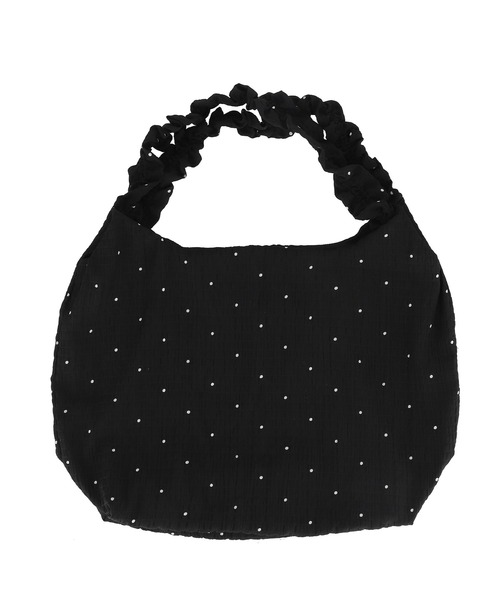 coca（coca）（コカ）の「＼再入荷／ フリルトートバッグ（トートバッグ・レディース・ブラック/ドット・ONE SIZE）」の20枚目の写真