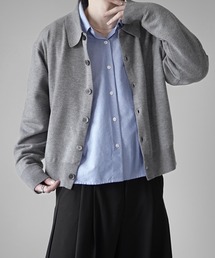 ELLUV（エルブ）の「【ELLUV/エルヴ】コットンタッチファブリック ショート丈ニットシャツ（シャツ/ブラウス）」