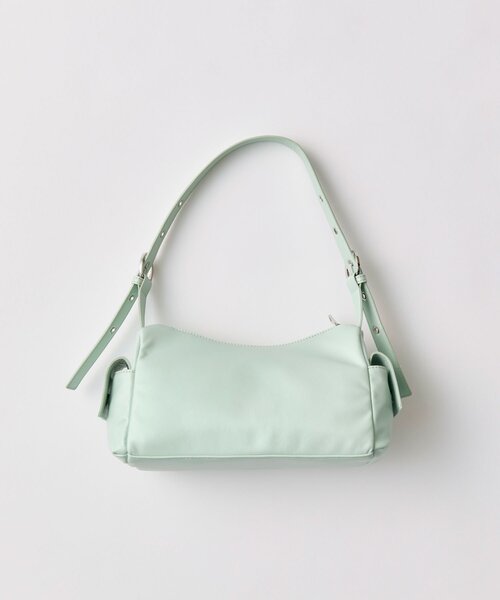 OLIVE des OLIVE（オリーブデオリーブ）の「【500mlペットボトル収納可】マルチポケットホーボーバッグ（ショルダーバッグ・レディース・ダークブラウン/ミント/オフホワイト・FREE）」の11枚目の写真