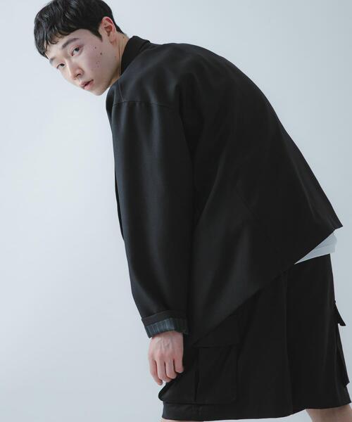 SENSE OF PLACE by URBAN RESEARCH（センスオブプレイスバイアーバンリサーチ）の「『撥水/防花粉』SKIN Proofダブルテーラードジャケット（その他アウター・メンズ・ブラウン/ブラック/ブルー・LARGE/MEDIUM）」の5枚目の写真