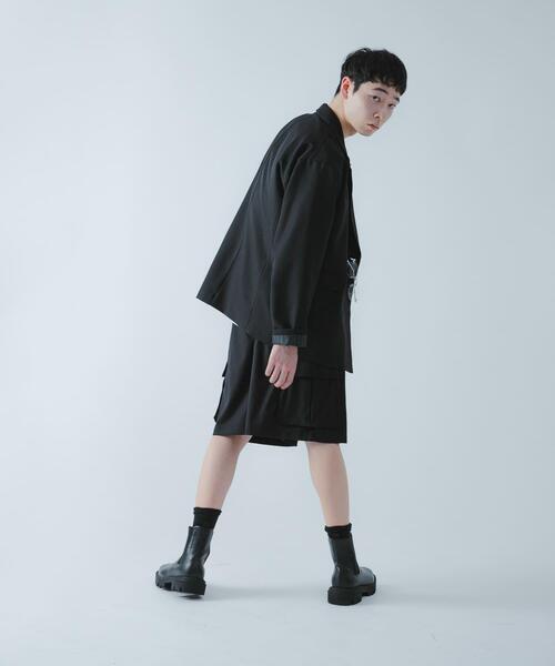 SENSE OF PLACE by URBAN RESEARCH（センスオブプレイスバイアーバンリサーチ）の「『撥水/防花粉』SKIN Proofダブルテーラードジャケット（その他アウター・メンズ・ブラウン/ブラック/ブルー・LARGE/MEDIUM）」の9枚目の写真