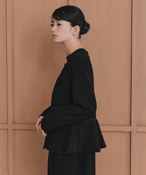 kaene（カエン）の「シフォンドッキングマーメイドワンピース / 101163［ブラック：ブラックフォーマル対応］冠婚葬祭 礼服 喪服 入学式 卒業式 七五三 お宮参り（ドレス・レディース・ブラック・S/M/L）」の11枚目の写真