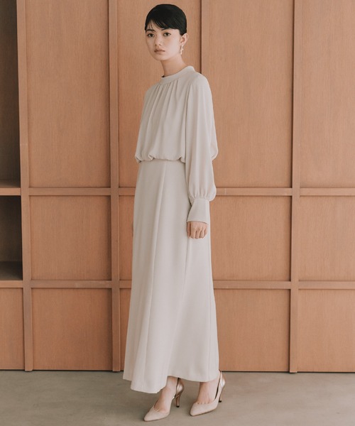 kaene（カエン）の「シフォンドッキングマーメイドワンピース / 101163［ブラック：ブラックフォーマル対応］冠婚葬祭 礼服 喪服 入学式 卒業式 七五三 お宮参り（ドレス・レディース・ブラック・S/M/L）」の12枚目の写真