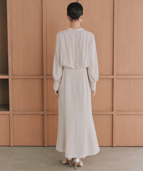 kaene（カエン）の「シフォンドッキングマーメイドワンピース / 101163［ブラック：ブラックフォーマル対応］冠婚葬祭 礼服 喪服 入学式 卒業式 七五三 お宮参り（ドレス・レディース・ブラック・S/M/L）」の13枚目の写真