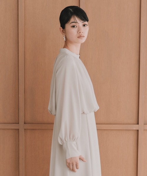 kaene（カエン）の「シフォンドッキングマーメイドワンピース / 101163［ブラック：ブラックフォーマル対応］冠婚葬祭 礼服 喪服 入学式 卒業式 七五三 お宮参り（ドレス・レディース・ブラック・S/M/L）」の15枚目の写真