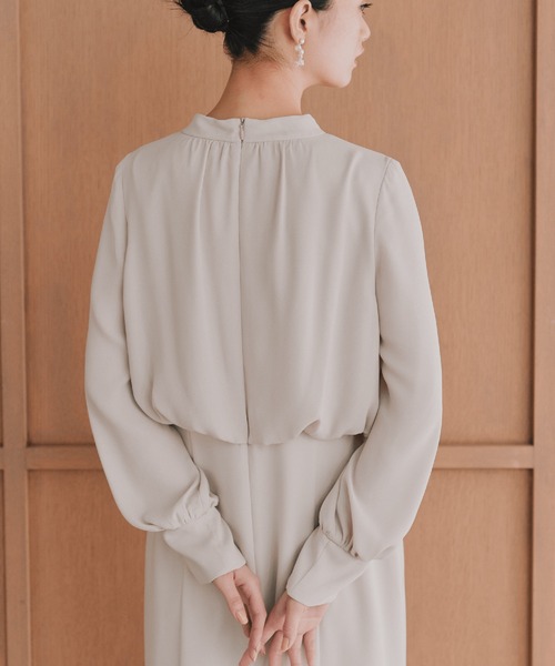 kaene（カエン）の「シフォンドッキングマーメイドワンピース / 101163［ブラック：ブラックフォーマル対応］冠婚葬祭 礼服 喪服 入学式 卒業式 七五三 お宮参り（ドレス・レディース・ブラック・S/M/L）」の16枚目の写真