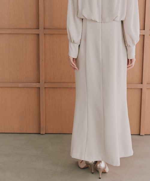 kaene（カエン）の「シフォンドッキングマーメイドワンピース / 101163［ブラック：ブラックフォーマル対応］冠婚葬祭 礼服 喪服 入学式 卒業式 七五三 お宮参り（ドレス・レディース・ブラック・S/M/L）」の18枚目の写真