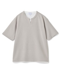 UNION STATION | ミニワッフルキーネックレイヤードTシャツ(Tシャツ/カットソー)