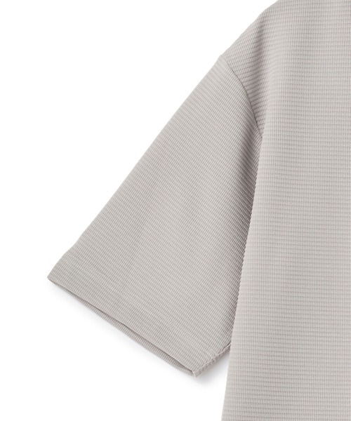 UNION STATION（ユニオンステーション）の「ミニワッフルキーネックレイヤードTシャツ（Tシャツ/カットソー・メンズ・チャコールグレー/ネイビー/ブルー/グレー/カーキ・L/M/LL）」の10枚目の写真